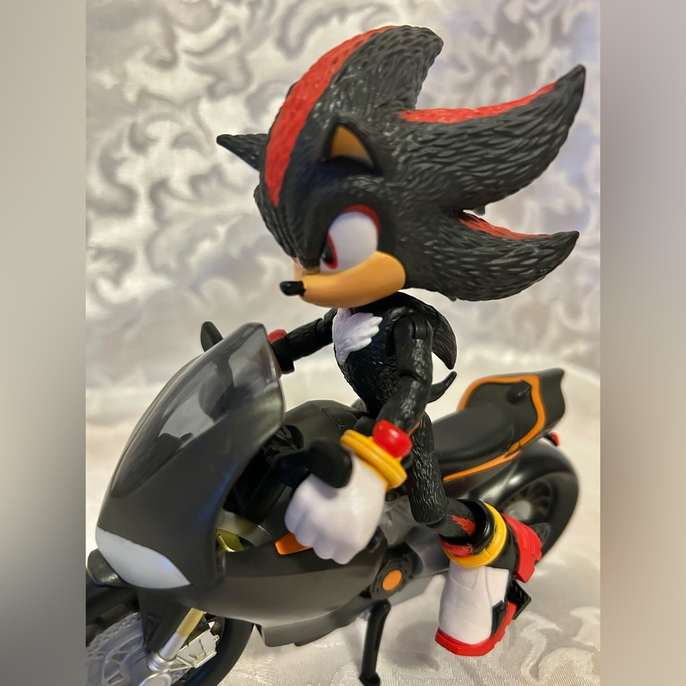 Sonic the Hedgehog 3 Movie Shadow 5 Inch Figure Motorcycle Jakks Pacific